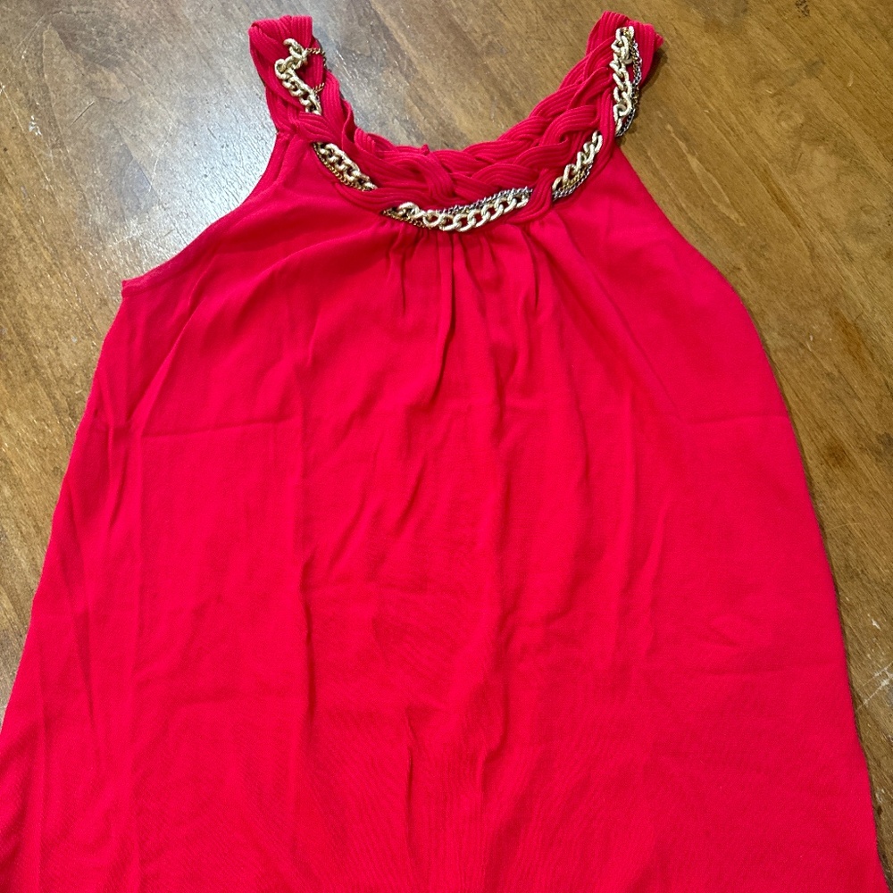 Joseph A Dressy Tank with Chain